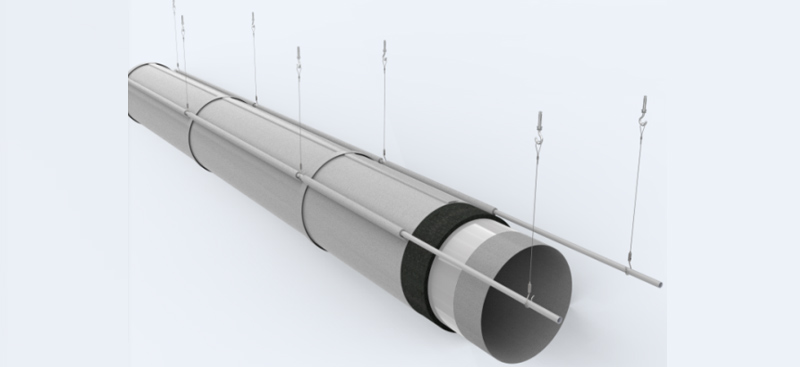 How is air duct thermal insulation performed?