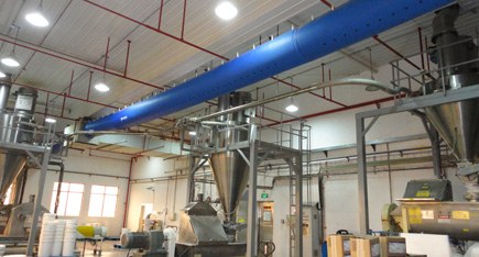 Fabric Air Duct System for Kraft Food